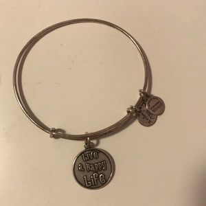 Alex & Ani “Live a Happy Life” silver bangle